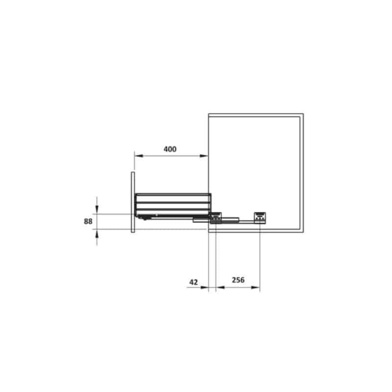 Bộ rổ bát đĩa Hafele Cappella 549.08.154 900mm Bộ rổ bát đĩa Hafele Cappella 549.08.154 900mm
