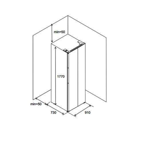 Tủ lạnh Hafele HF-SB6321FB 534.14.110 8 Hình ảnh 3d Häfele HF-SB6321FB 534.14.110