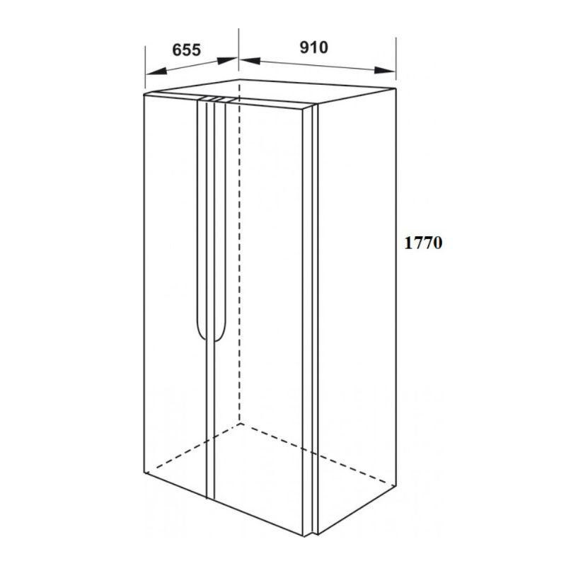 Kích thước máy rửa bát Häfele HF-SB5321FB 534.14.021 Kích thước máy rửa bát Häfele HF-SB5321FB 534.14.021