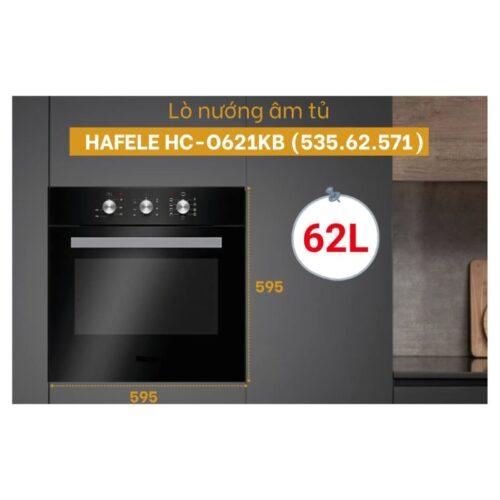 Lò nướng Hafele HC-O621KB 535.62.571 5 Kích thước Hafele HC-O621KB 535.62.571
