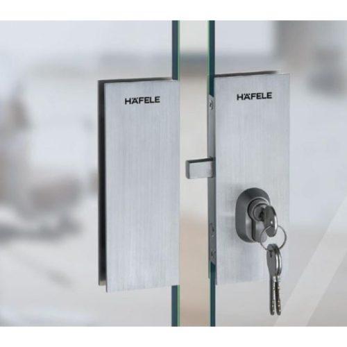 Khóa cửa kính thân khóa mở xoay mở trái Hafele 981.59.080 3 Ảnh thực tế khóa cửa kính thân khóa mở xoay mở trái Hafele 981.59.080
