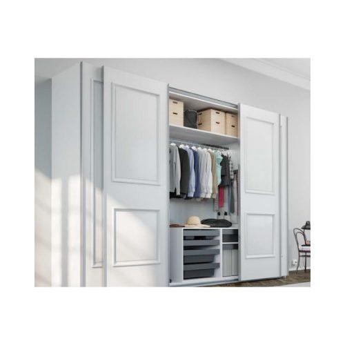 Ảnh thực tế của phụ kiện cửa trượt tủ Slido Space Air Hafele 406.78.026