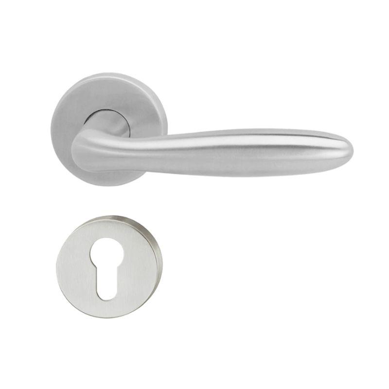 Bộ tay nắm gạt nắp chụp tròn dáng oval Häfele DIY 499.62.546 Bộ tay nắm gạt Häfele DIY 499.62.546