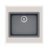 Chậu rửa bát đá 1 hố Hafele HS19 - GEN1S60 - 570.35.530 - màu xám 2 Chậu rửa bát đá 1 hố Hafele HS19 - GEN1S60 - 570.35.530 - màu xám