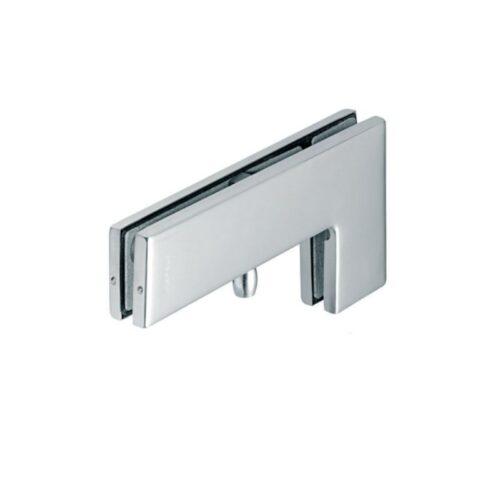 Kẹp kính chữ L inox mờ Hafele 981.50.040