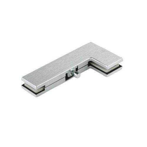 Kẹp kính chữ L inox mờ Hafele 981.50.040