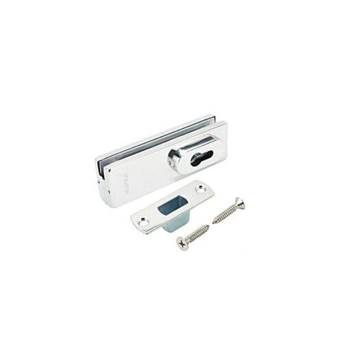 Khóa kẹp chân kính inox mờ Hafele 981.50.030
