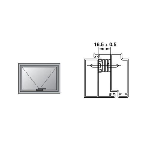 Bản lề chữ A cửa nhôm 135Kg Hafele 972.05.347 3 Kích thước bản lề chữ A cửa nhôm 135Kg Hafele 972.05.347