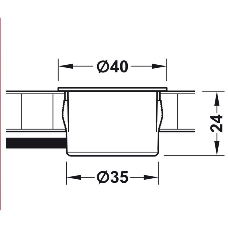 Kích thước cổng sạc USB 12V Hafele 833.73.753 Kích thước cổng sạc USB 12V Hafele 833.73.753