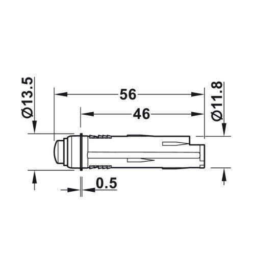 Công tắc cảm biến chuyển động Hafele 833.89.129 3 Kích thước công tắc cảm biến chuyển động Hafele 833.89.129