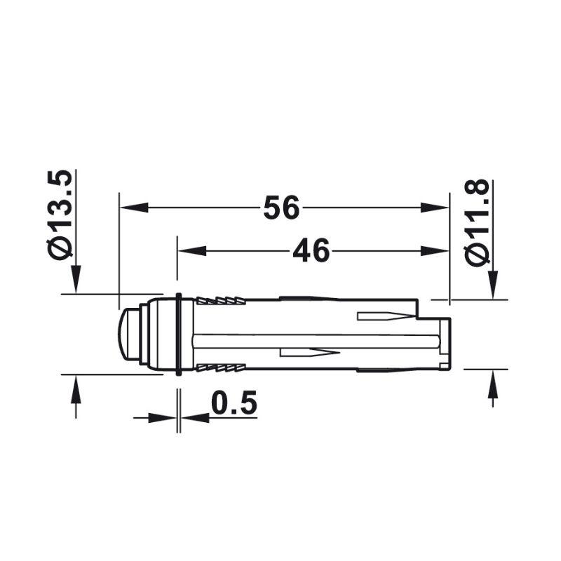 Kích thước công tắc cảm biến chuyển động Hafele 833.89.129 Kích thước công tắc cảm biến chuyển động Hafele 833.89.129