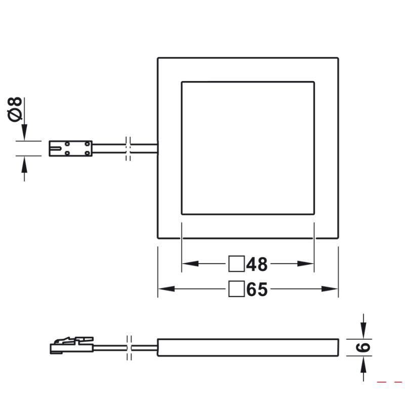 Kích thước đèn Led chiếu 3036 Hệ 24V Hafele 833.77.181 Kích thước đèn Led chiếu 3036 Hệ 24V Hafele 833.77.181