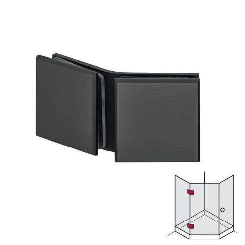 Lắp đặt kẹp kính - kính 135º màu đen Hafele 981.77.915