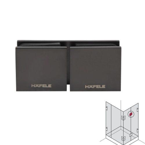 Lắp đặt kẹp kính - kính 180º màu đen Hafele 981.77.913