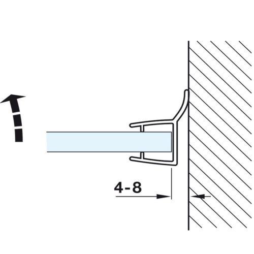Lắp đặt ron cửa kính 8 - 10mm Hafele 950.50.008