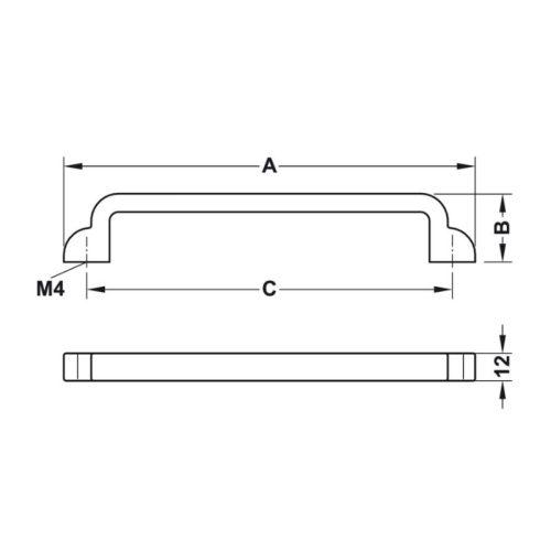 Tay nắm tủ H1530 180mm Hafele 106.61.944 3 Lắp đặt tay nắm tủ Hafele 106.61.944
