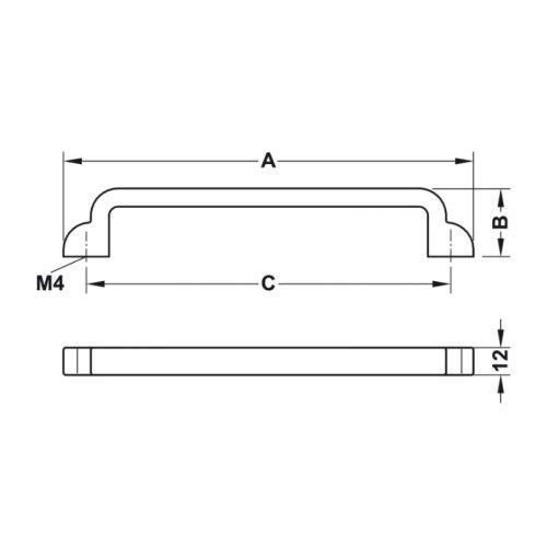 Tay nắm tủ H1530 dài 148mm Hafele 106.61.143 4 Lắp đặt tay nắm tủ Hafele 106.61.143