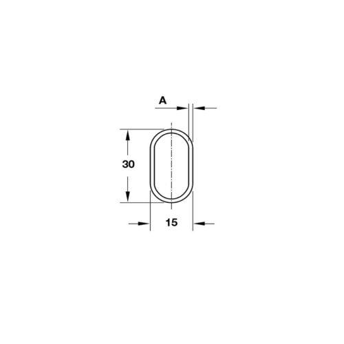 THiết kế của giá treo quần áo Oval Hafele 801.21.833