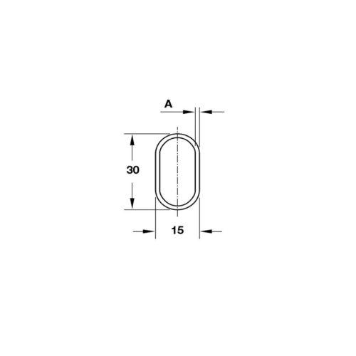 THiết kế của giá treo quần áo Oval Hafele 801.21.836