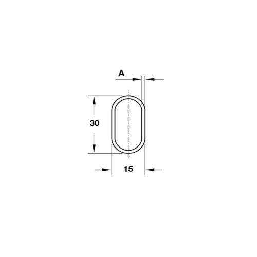 Thiết kế của giá treo quần áo Oval Hafele 801.21.837