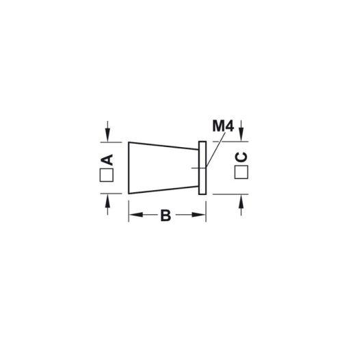 Thiết kế của quả nắm tủ cổ điển Hafele 110.35.384