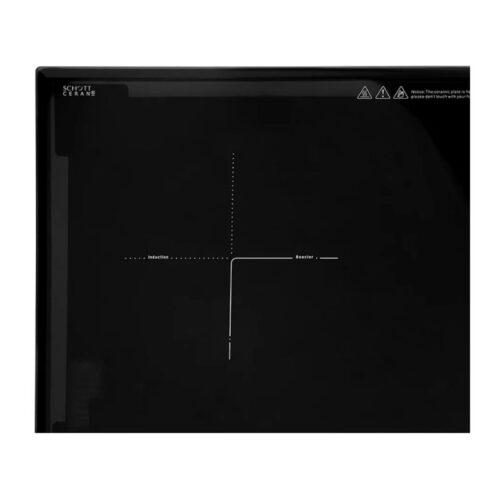 Bếp từ kết hợp hồng ngoại 2 vùng nấu Hafele HC-H7321B 536.61.856 9 Mặt vuông Hafele HC-H7321B 536.61.856