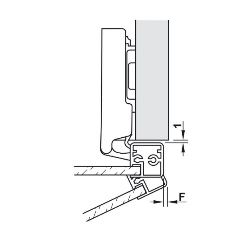 Thiết kế bản lề Metalla SM 110º trùm nửa Hafele 315.26.711 Thiết kế bản lề Metalla SM 110º trùm nửa Hafele 315.26.711