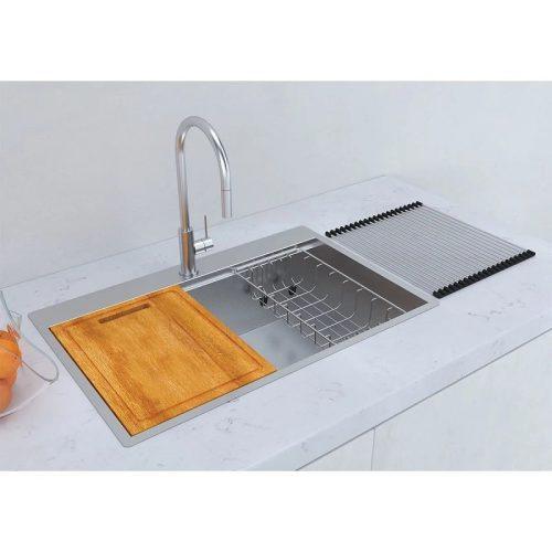 Chậu rửa bát Inox 1 hố Hafele WS R0 HS24-SSN1S-7650 SILVER 567.20.627