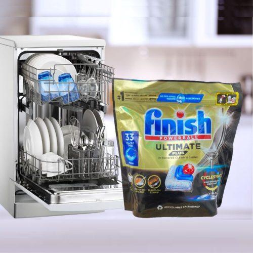 Viên rửa bát Finish Ultimate Plus túi 33 viên 3 Viên rửa bát Finish Ultimate Plus túi 33 viên