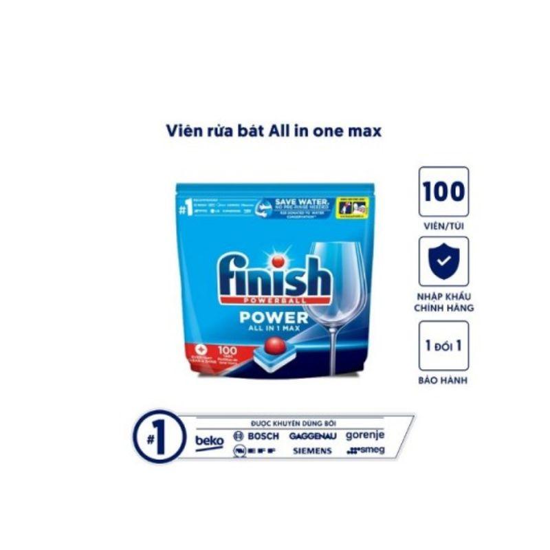 Viên rửa bát Finish AIO Max 100 viên Viên rửa bát Finish AIO Max 100 viên