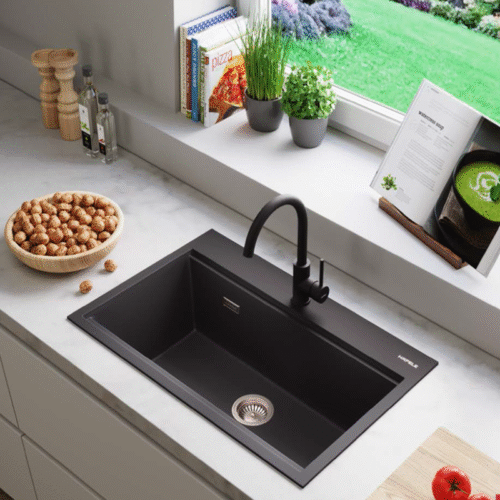 CHẬU ĐÁ HAFELE ESSENCE HS22-GEN1S90M đen 577.25.330 3 ẢNH CHẬU ĐÁ HÄFELE ESSENCE HS22-GEN1S90M đen 577.25.330