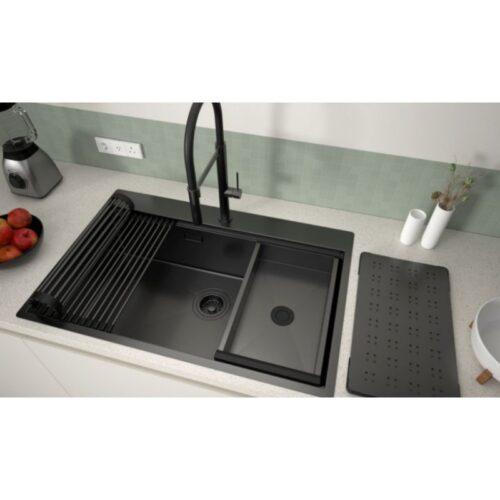 Chậu rửa bát Hafele WS R10 HS25-SSN1S-7650 567.24.485 Đen
