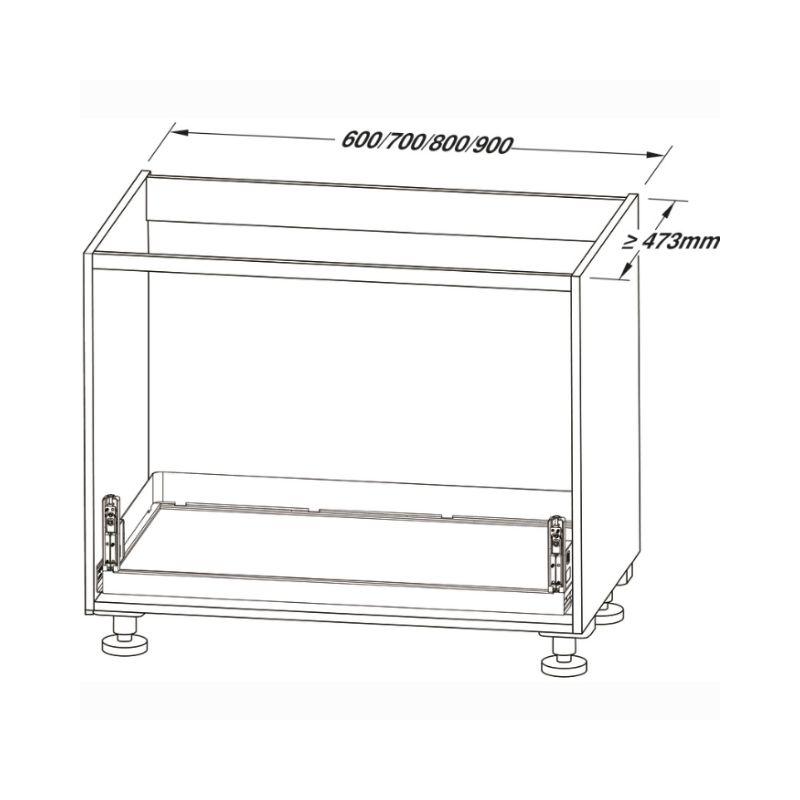 kích thước Rổ Kéo Dưới Cho Xoong Nồi Dining Agent 700mm Hafele 545.14.308 Kích thước Rổ Kéo Dưới Cho Xoong Nồi Dining Agent 700mm Hafele 545.14.308