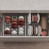 Rổ kéo trên cho bát đĩa Dining Agent 900mm Hafele 545.14.311 1 Rổ kéo trên cho bát đĩa Dining Agent 900mm Hafele 545.14.311