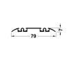 Aluflex 80 ray đôi trượt dưới Hafele 403.75.398 2 Kích thước Aluflex 80 ray đôi trượt dưới màu đen 3m hafele 403.75.398