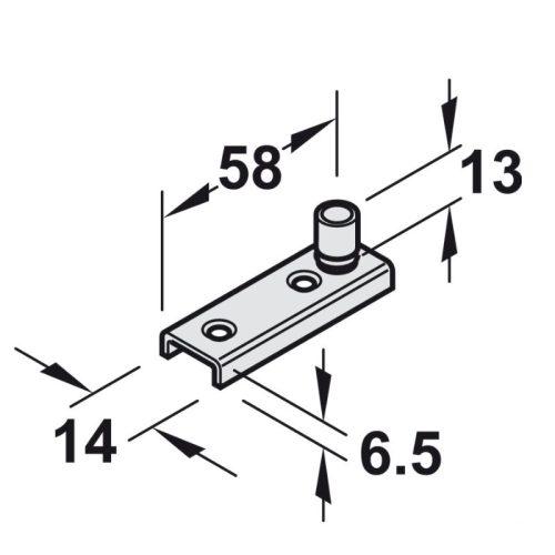 Dẫn hướng sàn Hafele 940.42.032 4 Kích thước dẫn hướng sàn Hafele 940.42.032