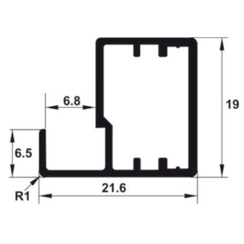 Khung nhôm alusion N01 Hafele 563.58.903 3 Kích thước Khung nhôm alusion N01 Hafele 563.58.903