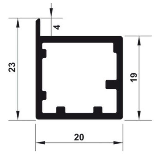 Khung nhôm alusion s01 Hafele 563.58.923 3 Kích thước Khung nhôm alusion s01 Hafele 563.58.923