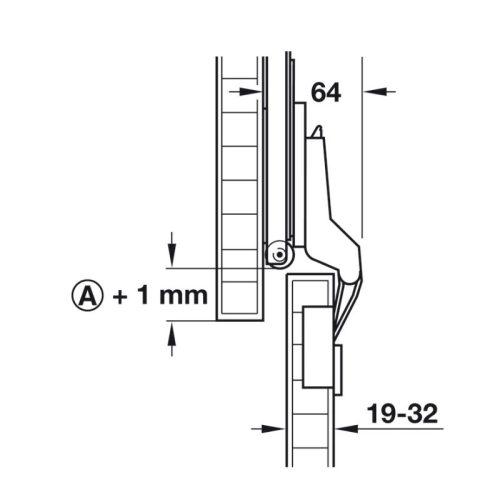 Phụ kiện bản lề tủ Hafele 408.24.002 3 Kích thước phụ kiện bản lề tủ Hafele 408.24.002
