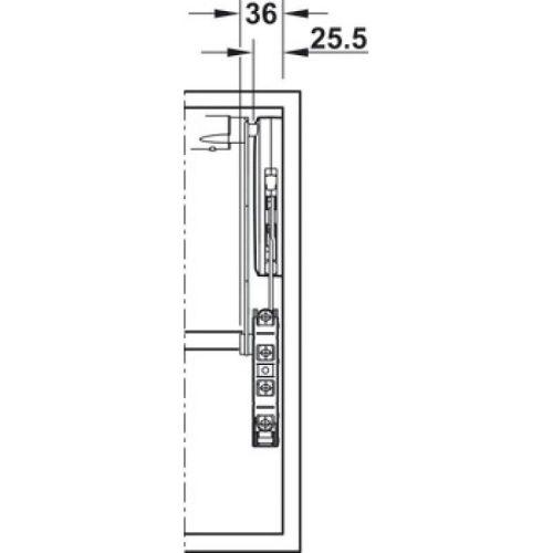 Phụ kiện tay nâng Hafele 372.33.632 7 Kích thước phụ kiện tay nâng Hafele 372.33.632