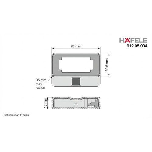 Đầu đọc vân tay Hafele 912.05.034 6 Lắp đặt đầu đọc vân tay Hafele 912.05.034