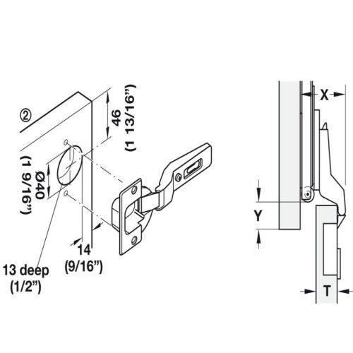 Phụ kiện bản lề tủ Hafele 408.24.002 5 Lắp đặt phụ kiện bản lề tủ Hafele 408.24.002