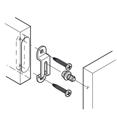 Lắp đặt phụ kiện kết nối Hafele 262.47.094