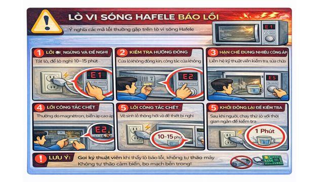 Lò vi sóng Hafele báo lỗi 1 Lò vi sóng Hafele báo lỗi