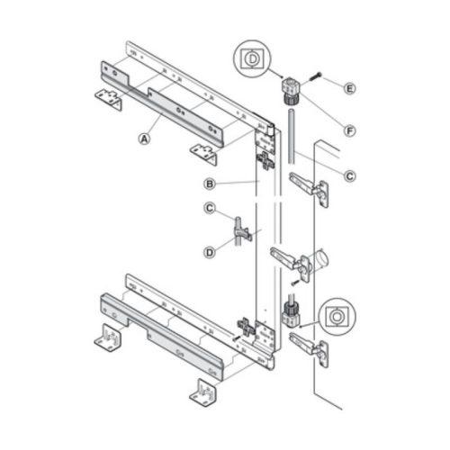 Đồng bộ cửa lùa Pivot 600M Hafele 408.05.605 3 Ảnh đồng bộ cửa lùa Pivot 600M Hafele 408.05.605