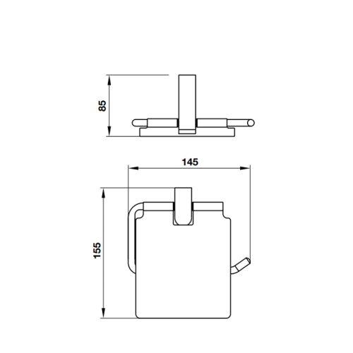 Giá treo giấy vệ sinh Hafele Chiba 580.87.540 3 Giá treo giấy vệ sinh Hafele Chiba 580.87.540