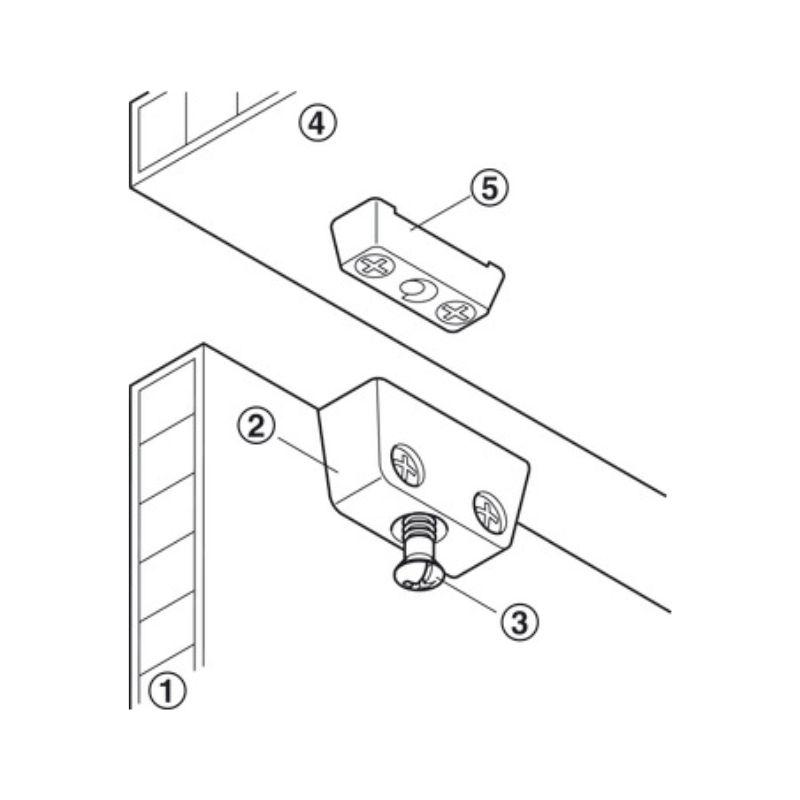 Ảnh liên kết RTA nâu 37x20x13mm Hafele 262.61.100 Ảnh liên kết RTA nâu 37x20x13mm Hafele 262.61.100