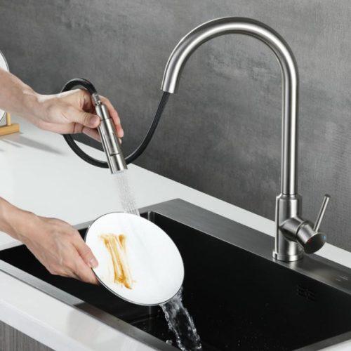 Vòi rửa chén inox cảm ứng Hafele 570.58.631 3 Vòi rửa chén inox cảm ứng Hafele 570.58.631