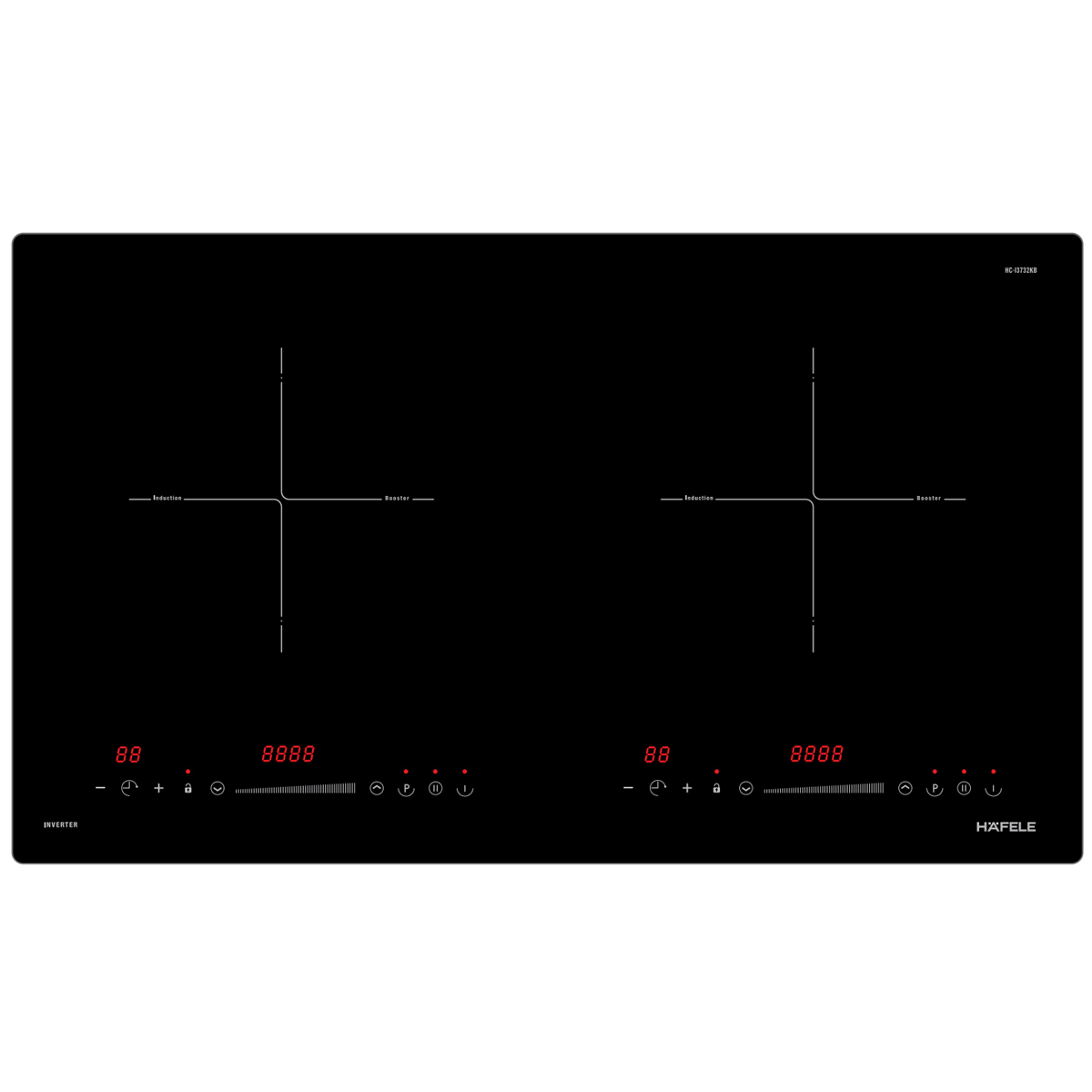 Bếp từ đôi Hafele HC-I3732KB 536.61.906 Bếp từ đôi Hafele HC-I3732KB 536.61.906