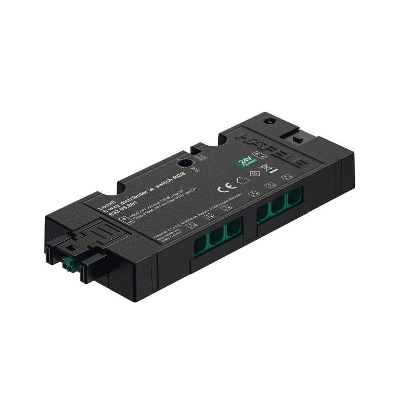 Bộ chia 6 cổng Loox5 24V Hafele 833.95.891 Bộ chia 6 cổng Loox5 24V Hafele 833.95.891